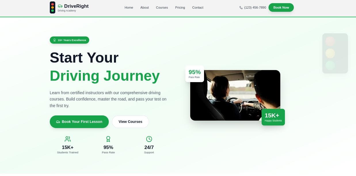 Driving School Website